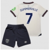 Camisa de time de futebol West Ham United Crysencio Summerville #7 Replicas 2º Equipamento Infantil 2025-26 Manga Curta (+ Calças curtas)